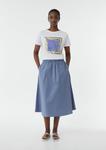 Миди юбка comma casual identity, Dusty blue - фото 2