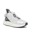 Кроссовки женские Ea7 дизайнерские текстильные, серебряный - фото