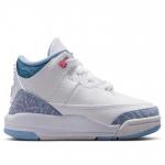 Кроссовки (TD) Air Jordan 3 Retro 'White Cobalt Bliss' - фото 2