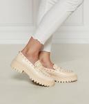 Мокасины женские Twin-Set с бусинами, бежевый - фото 2