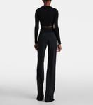 Укороченный топ из хлопка Rick Owens, черный - фото 3