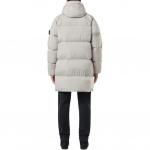 Пуховик мужской серый Stone Island, серый - фото 4