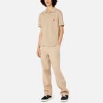 Ami Paris поло с вышитым монограммой из хлопка AMIPARIS, хаки - фото 4