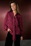 Блуза Next Button-down blouse, Wine/Red - фото 4
