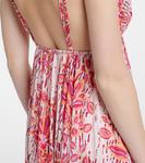 Кассандра цветочное платье макси Poupette St Barth, Pink Exotic Forest - фото 6