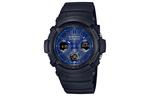 Часы Casio G-Shock Analog-Digital, арт. AWG-M100SBP-1APR, черный/синий - фото