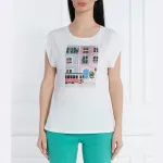 Футболка стандартного кроя Liu Jo, белый - фото