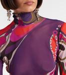 Топ из тюля с орхидеей Pucci, Multicolor - фото 4