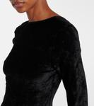 Бархатное платье миди Polo Ralph Lauren, Polo Black - фото 4