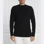 Джемпер мужской Calvin Klein с монограммой на спине, черный - фото