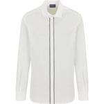 Футболка Pima Canvas с отделкой планки EMPORIO ARMANI, теплый белый - фото 2