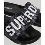 Шлепанцы Superdry Camo Vegan Pool, серый - фото 3