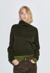 Джемпер Massimo Dutti SHORT KNIT SWEATER, Dark Green - фото 3