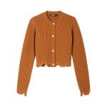 Versace Вязаный свитер в стиле гранж, цвет Карамель - фото