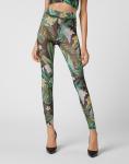 Леггинсы Гавайи PHILIPP PLEIN, зеленый - фото 3