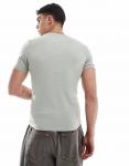 Футболка ASOS DESIGN Essential Muscle Fit цвета хаки - фото 4
