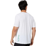 Футболка RVCA RVCA 2X Ss, цвет White/Grass Green - фото 2