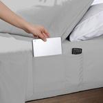 Умный набор простыней Swift Home Storage Pocket, темно-синий - фото 4