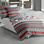 Постельное белье Beer Tree красное 1x 135x200 см + 1x 80x80 см Bierbaum - фото 8