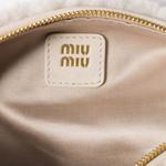 Сумка из овчины MIU MIU, белый - фото 4