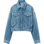 Alexander Wang Короткий джинсовый жакет, Light Blue - фото 3