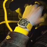 STARKING Часы Opener Collection Automatic Mechanical Movement Rubber Strap Watch Men's Watch Black Dial - фото 12