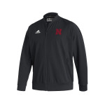 Мужская черная тканая куртка-бомбер с молнией во всю длину Nebraska Huskers Ireland Sideline Primeblue adidas, черный - фото 3