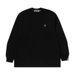 Футболка BAPE One Point Ape Head Relaxed Fit Long-Sleeve Tee, Black - фото