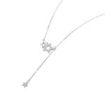 Женское ожерелье из сплава Zeroline, серебро - фото 8