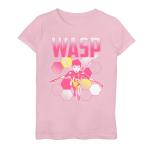 Футболка с портретом в стиле ретро для девочек 7–16 лет Marvel Wasp Licensed Character - фото