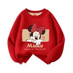 Детский свитшот Disney, [Thickened and Fleece-Lined]Di Xin Jie Red - фото 3