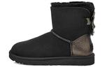 Угги женские UGG Mini Bailey Bow, черный - фото