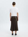 Юбка SELECTED, темно-коричневый - фото 3