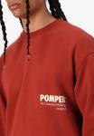 Толстовка RELAXED CREW NECK Pompeii, темно-красный - фото 6