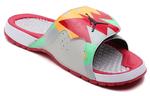 Шлепанцы и сланцы JORDAN Hydro 7 Retro Soft Sole Cozy Sports Slippers Gray Red Orange 'White' - фото 3