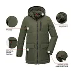 Стеганое пальто Killtec "KOW 135 BYS QLTD PRK", зеленый - фото 4