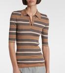 Свитер-поло из хлопковой смеси Prada, Camello - фото 6