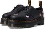 Dr. Martens Women's 1461 Quad Heart Leather Platform Shoe, Black - фото