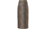 Леопардовый миди-юбка GANNI, мультиколор - фото