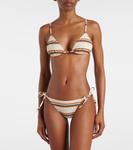 Бирюзовые полосатые трусики бикини Eres, Rayure Sable Fin - фото 2