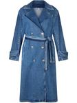 LIU JO джинсовый тренч, синий - фото