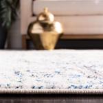 Ковер-дорожка SAFAVIEH, 69 x 427 см, Madison Collection, Turquoise & Ivory, дизайн Snowflake Medallion Distressed, без линьки и простой в уходе, идеален для помещений с высокой проходимостью в гостиной, спальне (MAD603K) - фото 3