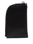 Кожаный кошелек для монет Rick Owens на молнии, черный - фото 3