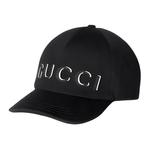 GUCCI Вышитая бейсболка, Black - фото