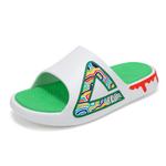 Шлепанцы унисекс молочно-белые/зеленые Peak - фото 3