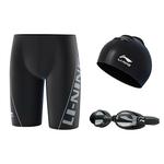 Li Ning ПОДКЛАДКА Мужские шорты для плавания, Зеленый/Черный - фото 4