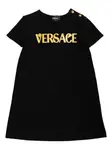 Платье с логотипом Versace Kids, черный - фото