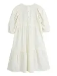 Вышитое платье с ярусами Mini Rodini, белый - фото 2