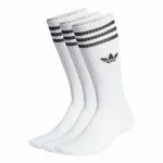 Носки Adidas Solid Crew Socks, комплект из 3 пар, цвет White - фото 3