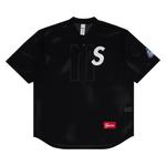 Топ Supreme S Logo Baseball Henley, Black - фото
